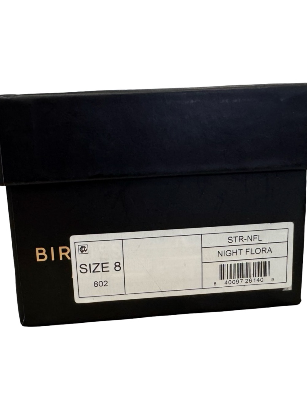 Birdies Black Velvet Slip-On Loafers with Orange Floral Embroidery - Picture 9 of 10